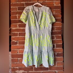 The Somerset Mini Dress: Embroidered Linen Edition